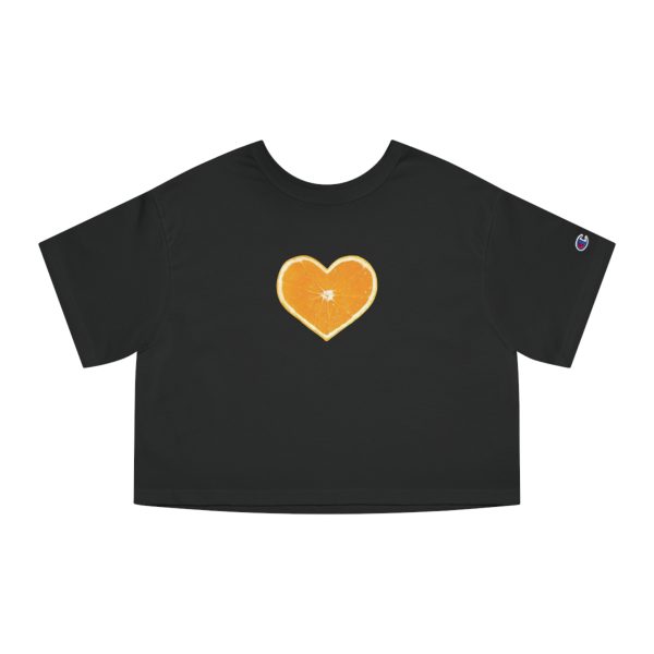 Orange Heart, Summer Vintage Cropped Tees - Image 4