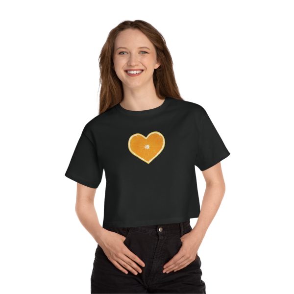 Orange Heart, Summer Vintage Cropped Tees - Image 6